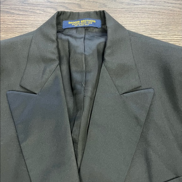 Brooks Brothers Black Peak Lapel Tuxedo 41L - Picture 2 of 10